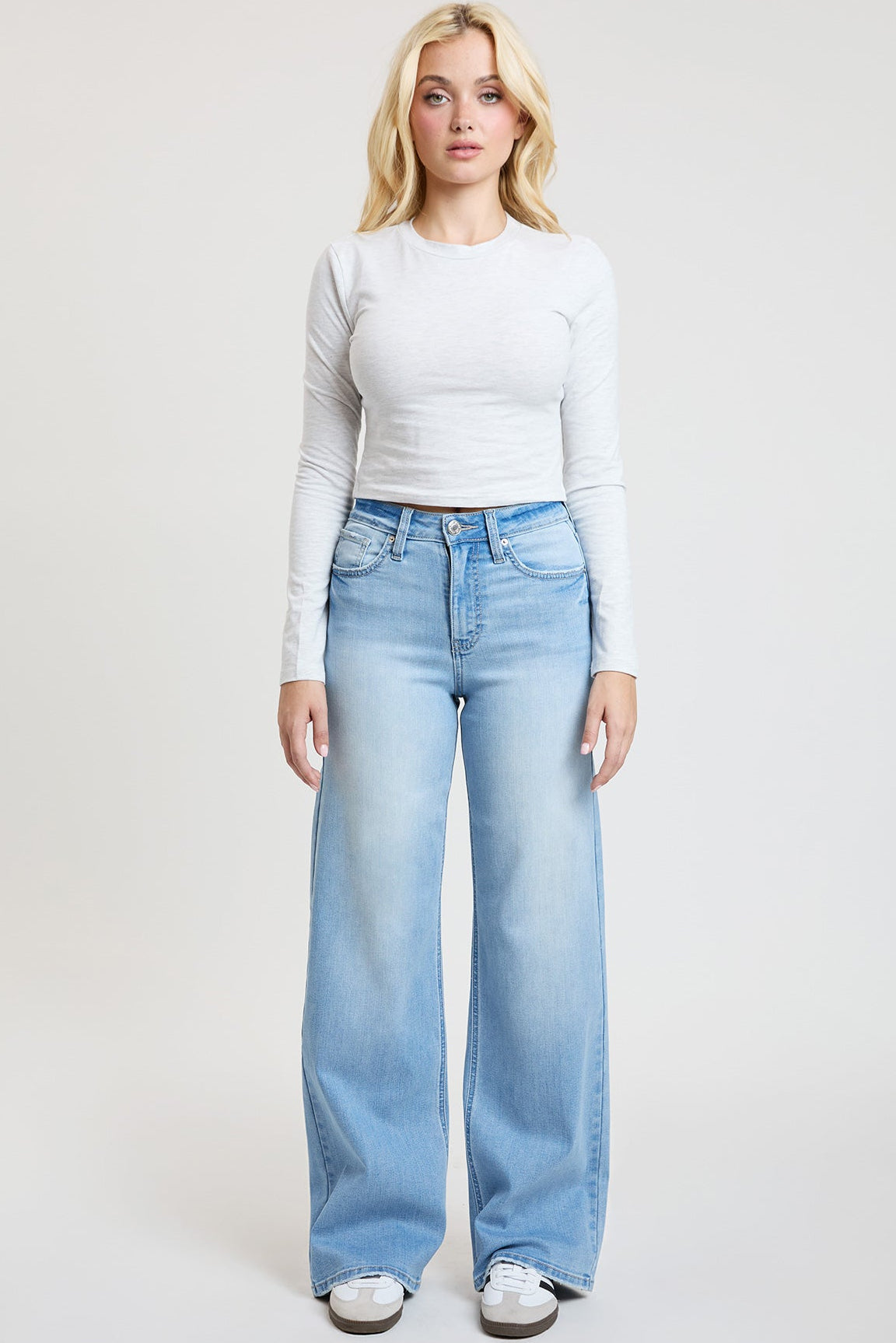 Women's Super Soft High Rise Wide Leg Jeans YMI JEANS